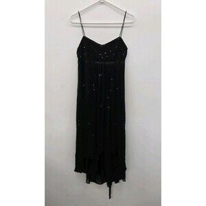 Scarlett Nite Women's Size 10 Black Beaded Dress (A35)